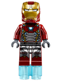 LEGO sh405 Iron Man Silver Armor - Arc Reactor on Chest (76083)