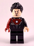 LEGO sh584 Tony Stark - Black Iron Man Suit with Dark Red Right Arm